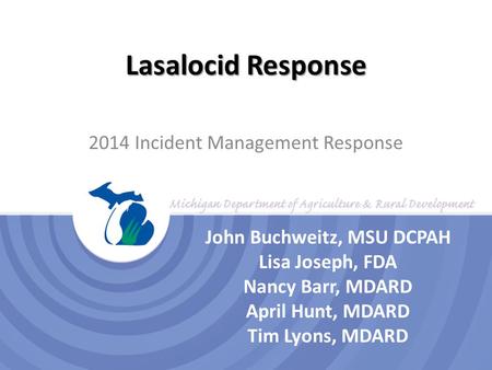 2014 Incident Management Response