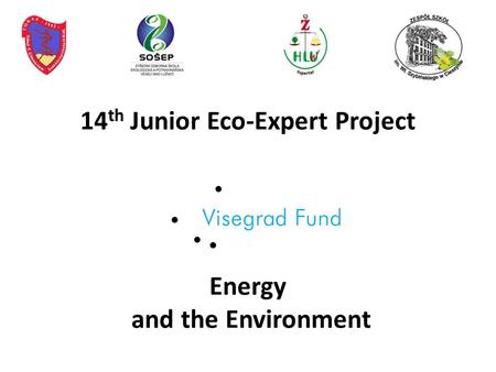 14 th Junior Eco-Expert Project Energy and the Environment.