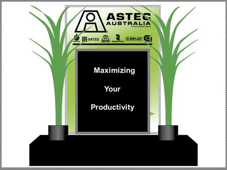 Maximizing Your Productivity. Plant Cost Depreciation Maintenance Labor Drying Asphalt Heating Electric Power Material loss Loader Aggregate Asphalt.