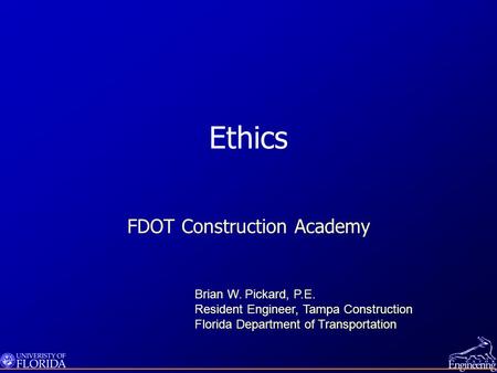 FDOT Construction Academy