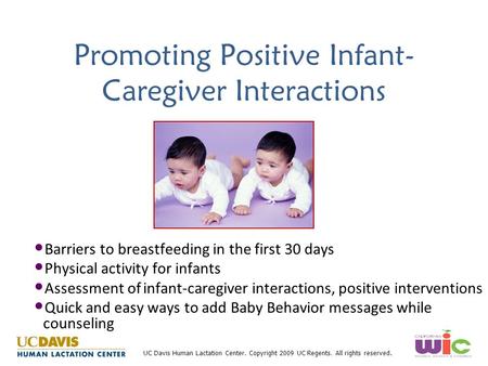 Promoting Positive Infant-Caregiver Interactions