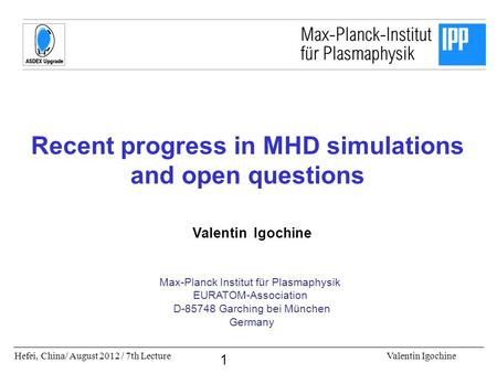 Recent progress in MHD simulations and open questions