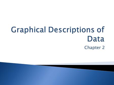 Chapter 2.  2.1 Frequency Distributions  2.2 Graphical Displays of Data  2.3 Analyzing Graphs.