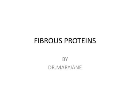 FIBROUS PROTEINS BY DR.MARYJANE. INTRODUCTION Collagen and elastin are examples of fibrous proteins that have structural functions in the body. For example,
