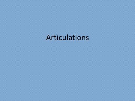 Articulations. Chapter 11 Joints Joints b) Fibrous Joints 1) connections between adjacent bones 2) syndesmoses to gomphoses 3) ex.suture c) Cartilagenous.