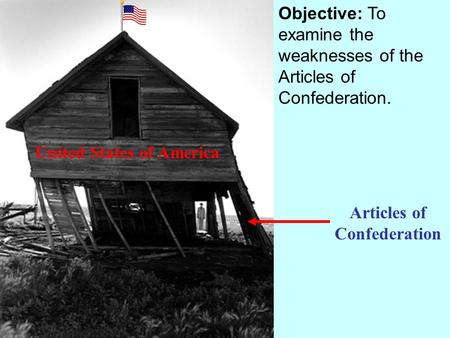 United States of America Articles of Confederation