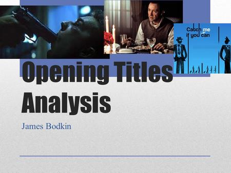 Opening Titles Analysis James Bodkin. Fight Club David Fincher 1999 The opening scenes to Fight Club are linked to the themes of Physical and Psychological.