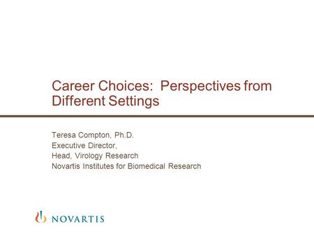 Career Choices: Perspectives from Different Settings