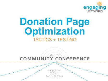 Donation Page Optimization TACTICS + TESTING. Grassriots Ryan Baillargeon & Senning Luk Small Agency, based in Toronto, with clients in Canada, US, Australia.