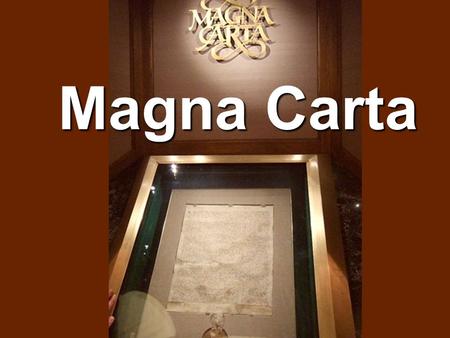 Magna Carta. Magna Carta Libertatum (The Great Charter of the Liberties of England ) originally issued in Latin in the year of 1215. *Magna Carta is Latin.