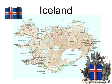 Iceland. FACTS Location: North Atlantic, Greenland to the west (about 300 km), and Norway to the east (about 1,000 km). Size: 103,000 km 2 (39,800 square.