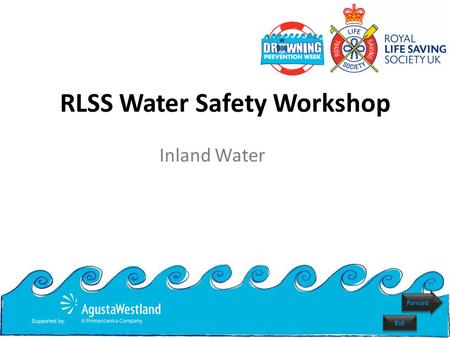 RLSS Water Safety Workshop Inland Water Forward Exit.