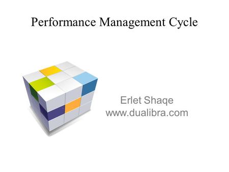 Erlet Shaqe www.dualibra.com Performance Management Cycle Erlet Shaqe www.dualibra.com.