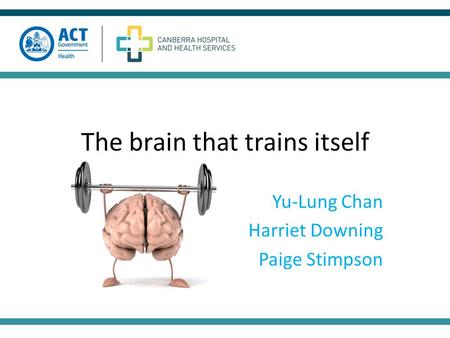 The brain that trains itself Yu-Lung Chan Harriet Downing Paige Stimpson.