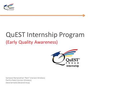QuEST Internship Program (Early Quality Awareness)