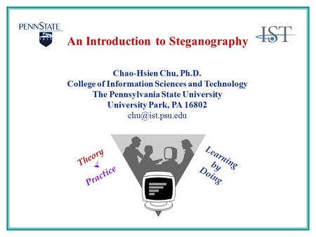 An Introduction to Steganography