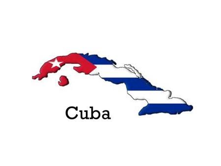 Cuba. When you think of Cuba, you think of sugar cane plantations.