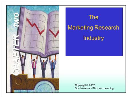 Learning Objectives 1 The Marketing Research Industry Copyright © 2002 South-Western/Thomson Learning CHAPTER two.