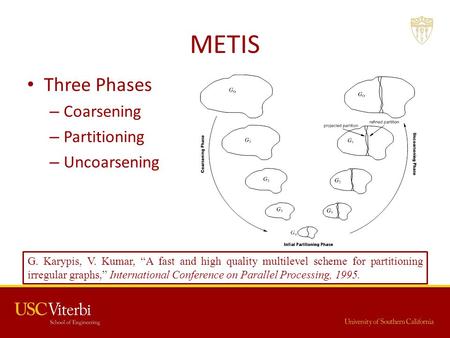 METIS Three Phases Coarsening Partitioning Uncoarsening