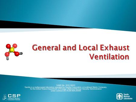 General and Local Exhaust Ventilation