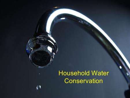 Household Water Conservation. Where is Water Used in PA? Thermoelectric (not shown) = 5,930 Water Use (million gallons per day)