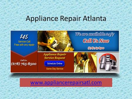 Appliance Repair Atlanta www.appliancerepairsatl.com.
