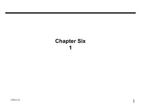 Chapter Six 1.