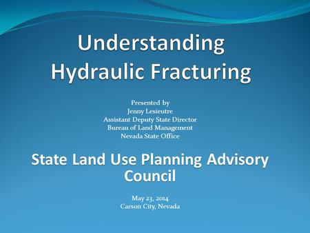 Understanding Hydraulic Fracturing