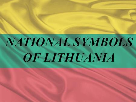 National Symbols of LITHUANIA