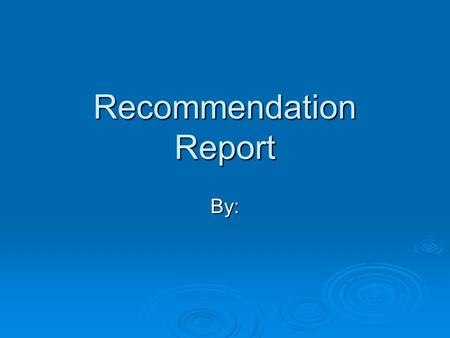 Recommendation Report By:. Books to Evaluate  Writing for the Mass Media, fifth edition By: James Glen Stovall By: James Glen Stovall  Reporting for.