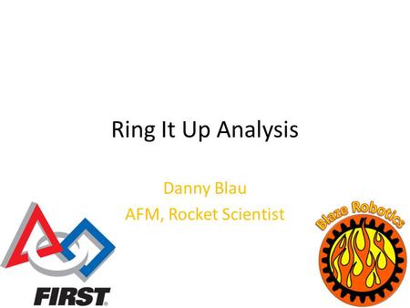 Ring It Up Analysis Danny Blau AFM, Rocket Scientist.