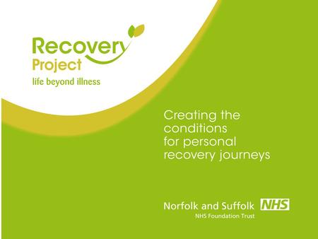 What does recovery mean