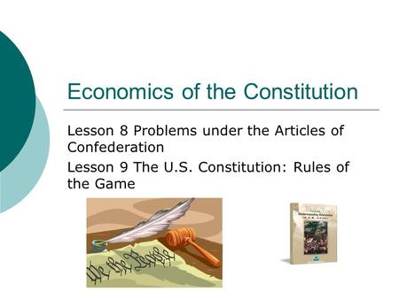 Economics of the Constitution