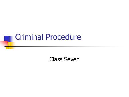 Criminal Procedure Class Seven. Today’s Topics Confessions & Due Process Voluntariness Test Role of Counsel Deceit Police Action.