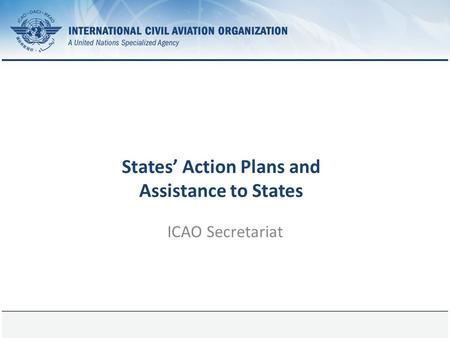 States’ Action Plans and Assistance to States
