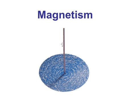 Magnetism Chapter 27 opener. Magnets produce magnetic fields, but so do electric currents. An electric current flowing in this straight wire produces a.
