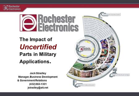 The Impact of Uncertified Parts in Military Applications. Jack Stradley Manager, Business Development & Government Relations (432) 682-1301
