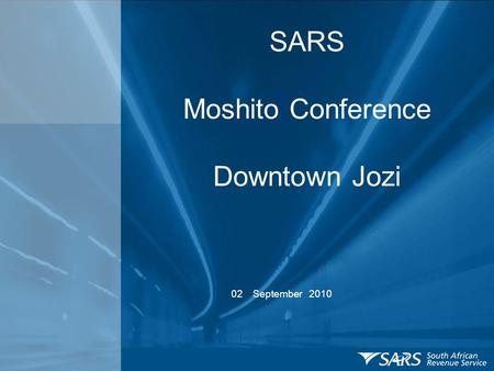 SARS Moshito Conference Downtown Jozi 02 September 2010.