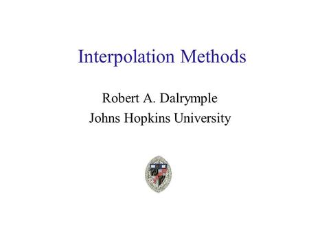 Interpolation Methods