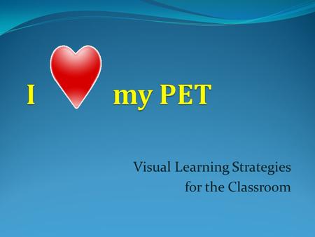 Visual Learning Strategies for the Classroom. Louisiana School for the Deaf WWW.LALSD.ORG.