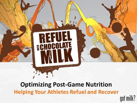 Optimizing Post-Game Nutrition Helping Your Athletes Refuel and Recover.