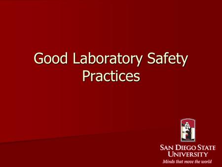 Good Laboratory Safety Practices. Buddy System Be Safe! Don’t be alone when working with hazardous materials or in dangerous work conditions. Your life.