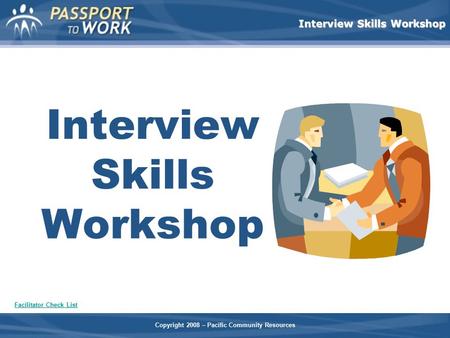 Interview Skills Workshop