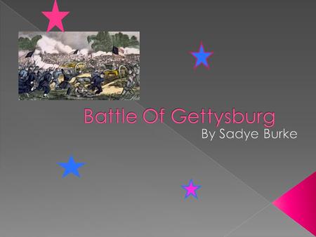 It was July 1st 1863 the first day of battling in Gettysburg Pennsylvania. Joshua Chamberlain had less than 400 soldiers that didn't have experience.