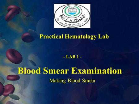 Blood Smear Examination