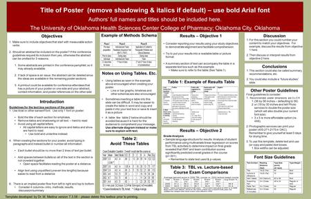 Title of Poster (remove shadowing & italics if default) – use bold Arial font Authors’ full names and titles should be included here. The University of.