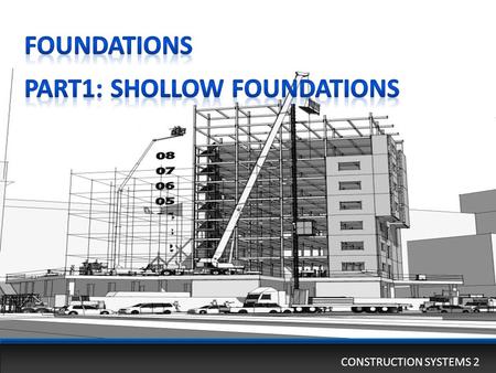 Part1: Shollow foundations