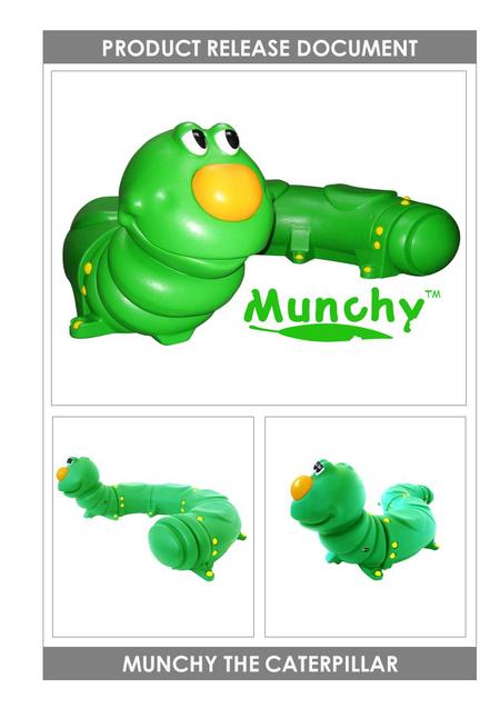 MUNCHY THE CATERPILLAR PRODUCT RELEASE DOCUMENT TM.