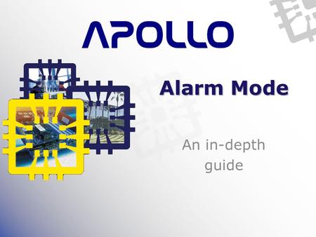 Alarm Mode An in-depth guide. Overview Main module for loading configuration and monitoring system – Reader Open/Close – Arm/disarm zones – Control relays.