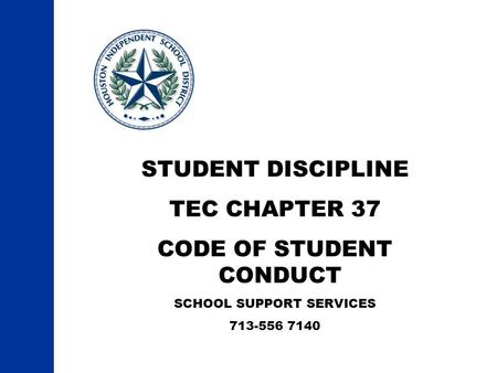 CODE OF STUDENT CONDUCT